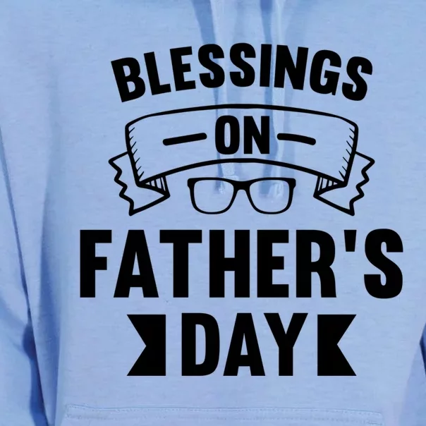 Dad Birthday Family Christian Blessing On Fathers Day Gift Unisex Surf Hoodie