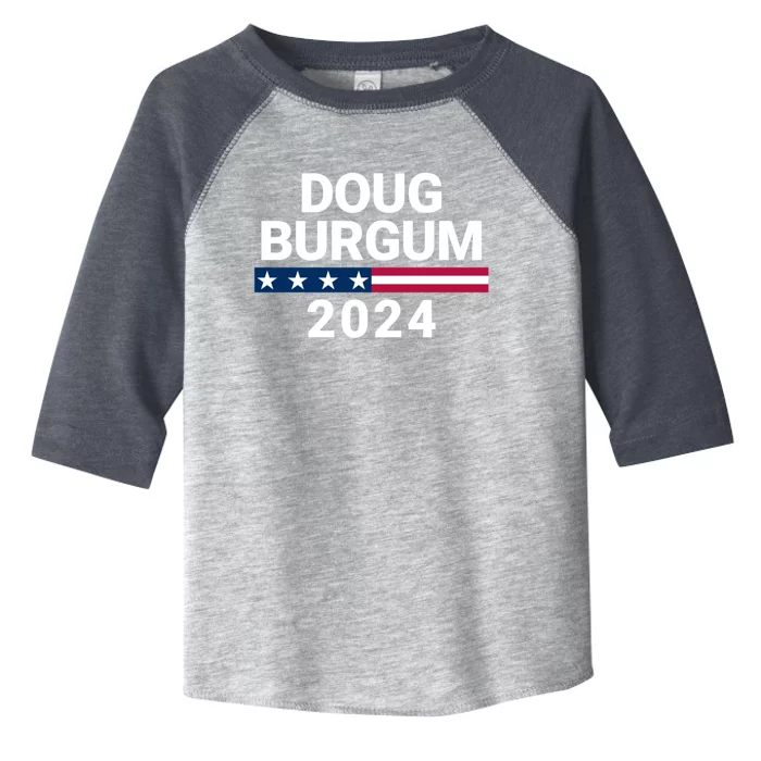 Doug Burgum For President 2024 Election Toddler Fine Jersey T-Shirt