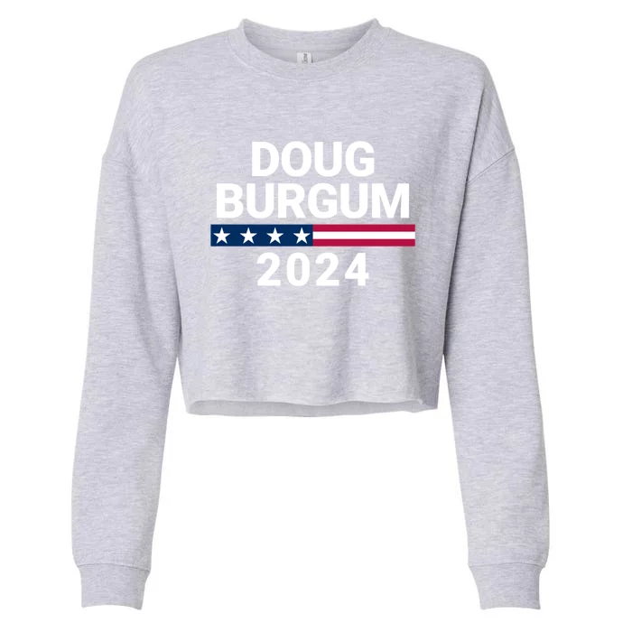 Doug Burgum For President 2024 Election Cropped Pullover Crew