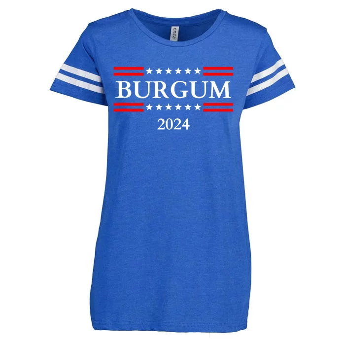 Doug Burgum For President 2024 Election Enza Ladies Jersey Football T-Shirt