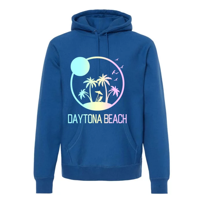 Daytona Beach Florida Travel Vacation Souvenir Funny Gift Premium Hoodie