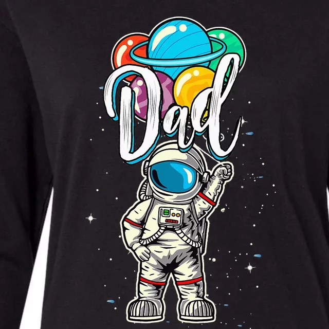 Dad Birthday Funny Astronaut in Space Gifts Lover Womens Cotton Relaxed Long Sleeve T-Shirt