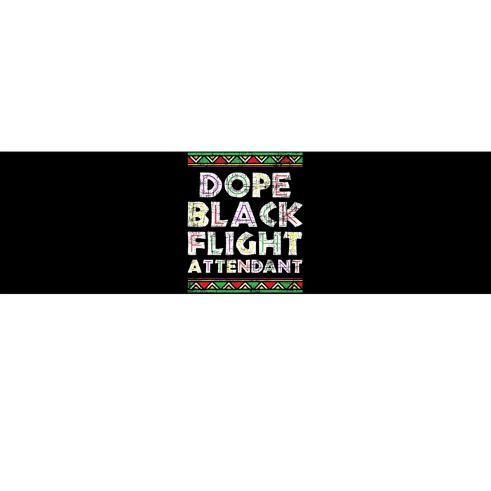 Dope Black Flight Attendant African American Stewardess Bumper Sticker