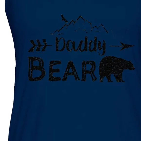 Daddy Bear Fathers Day Ladies Essential Flowy Tank