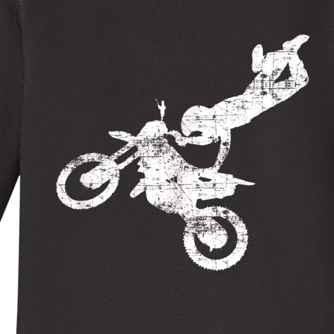 DIRT BIKE FREESTYLE Motocross Enduro Baby Long Sleeve Bodysuit