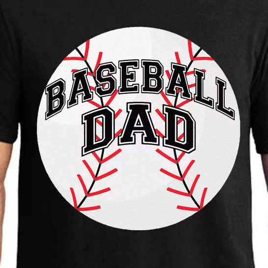 Dad Baseball Fathers Day Proud Daddy Baseball Parent Pajama Set