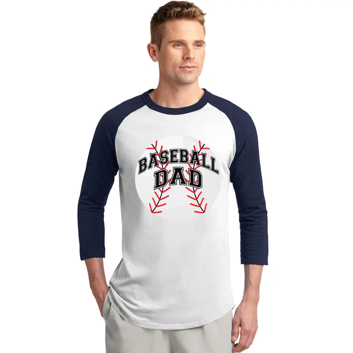 Dad Baseball Fathers Day Proud Daddy Baseball Parent Baseball Sleeve Shirt