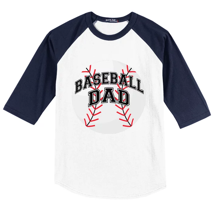 Dad Baseball Fathers Day Proud Daddy Baseball Parent Baseball Sleeve Shirt