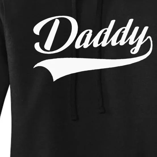 Daddy Best Father Throwback Sporty Design Classic Women's Pullover Hoodie