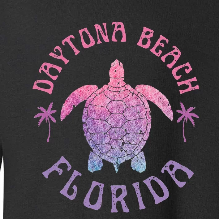 Daytona Beach Florida Sea Turtle Summer Vacation Toddler Sweatshirt