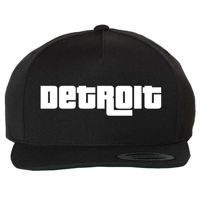 Detroit Bold Future Style Logo Wool Snapback Cap