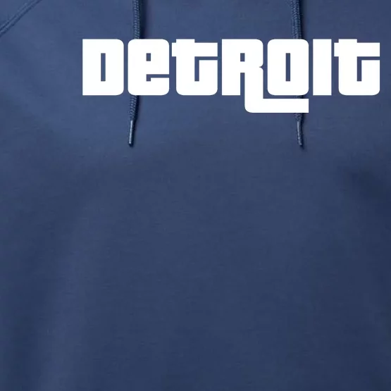 Detroit Bold Future Style Logo Performance Fleece Hoodie