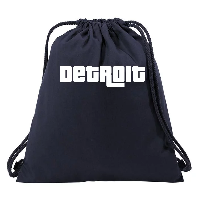 Detroit Bold Future Style Logo Drawstring Bag