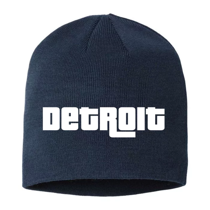 Detroit Bold Future Style Logo 8 1/2in Sustainable Knit Beanie