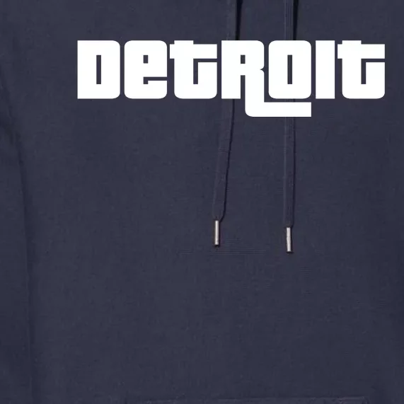 Detroit Bold Future Style Logo Premium Hoodie