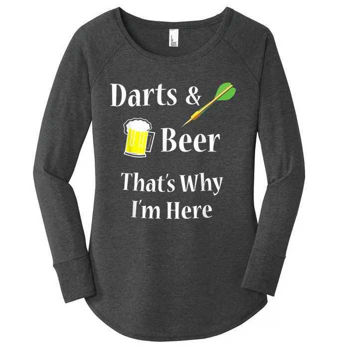 Darts Beer Funny For Dart Player Women's Perfect Tri Tunic Long Sleeve Shirt