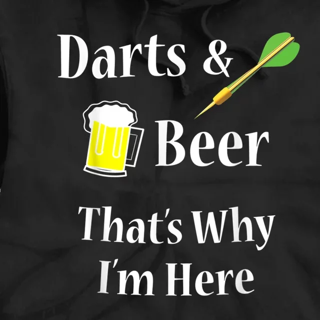 Darts Beer Funny For Dart Player Tie Dye Hoodie