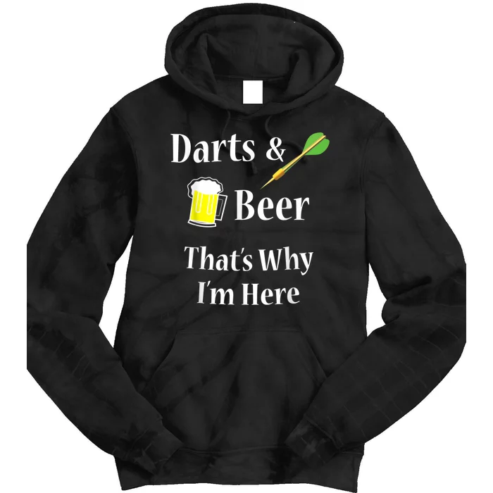 Darts Beer Funny For Dart Player Tie Dye Hoodie