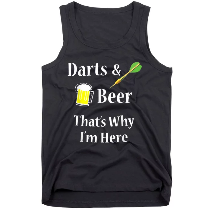 Darts Beer Funny For Dart Player Tank Top