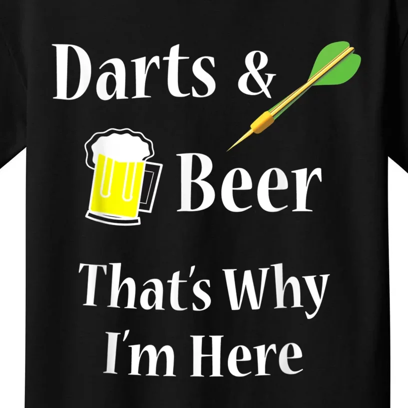 Darts Beer Funny For Dart Player Kids T-Shirt