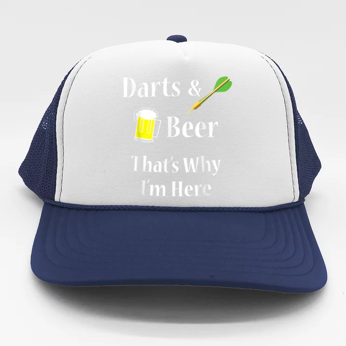 Darts Beer Funny For Dart Player Trucker Hat