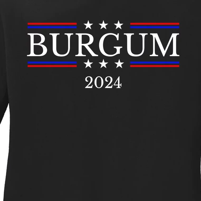 Doug Burgum For President 2024 Election Ladies Long Sleeve Shirt