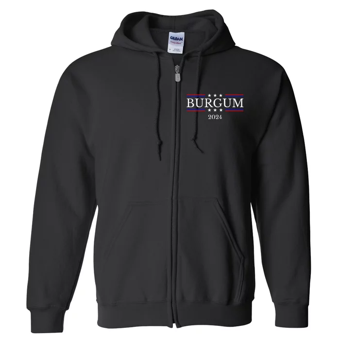 Doug Burgum For President 2024 Election Full Zip Hoodie