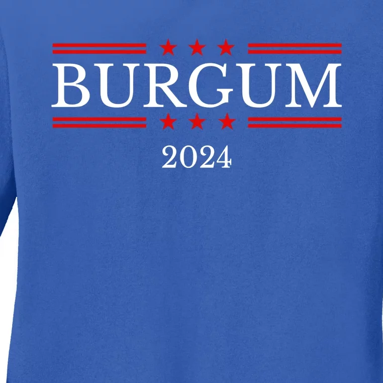 Doug Burgum For President 2024 Election Ladies Long Sleeve Shirt