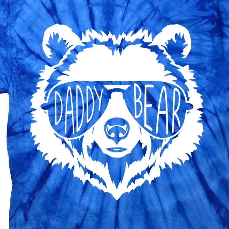 Daddy Bear Face With Sunglasses Gift Tie-Dye T-Shirt