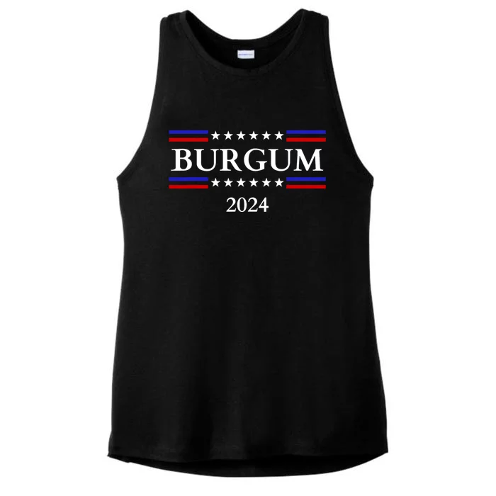 Doug Burgum For President 2024 Election Ladies Tri-Blend Wicking Tank