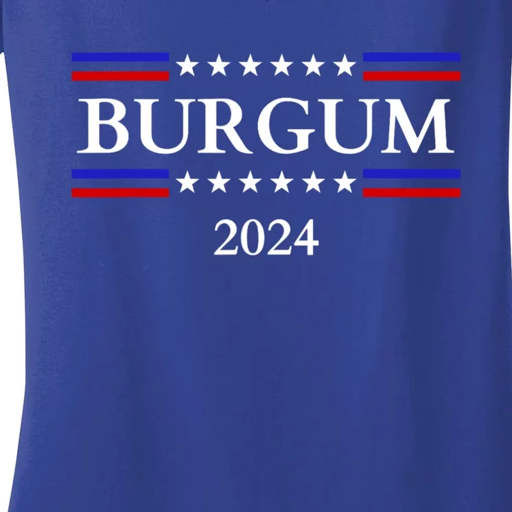 Doug Burgum For President 2024 Election Women's V-Neck T-Shirt