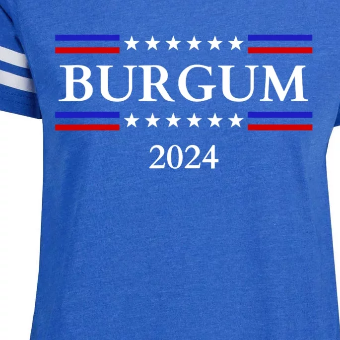 Doug Burgum For President 2024 Election Enza Ladies Jersey Football T-Shirt