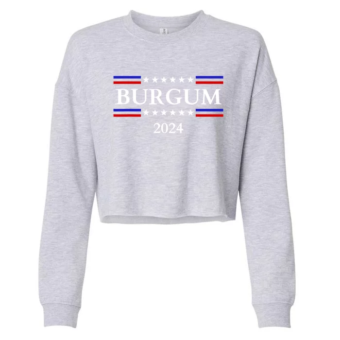 Doug Burgum For President 2024 Election Cropped Pullover Crew