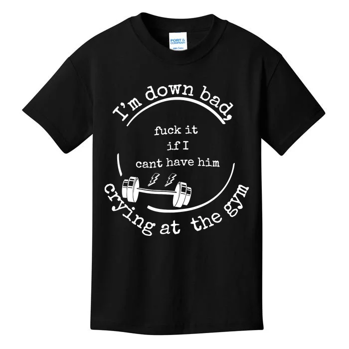 Down Bad Fuck It Ttpd Crop Top Kids T-Shirt