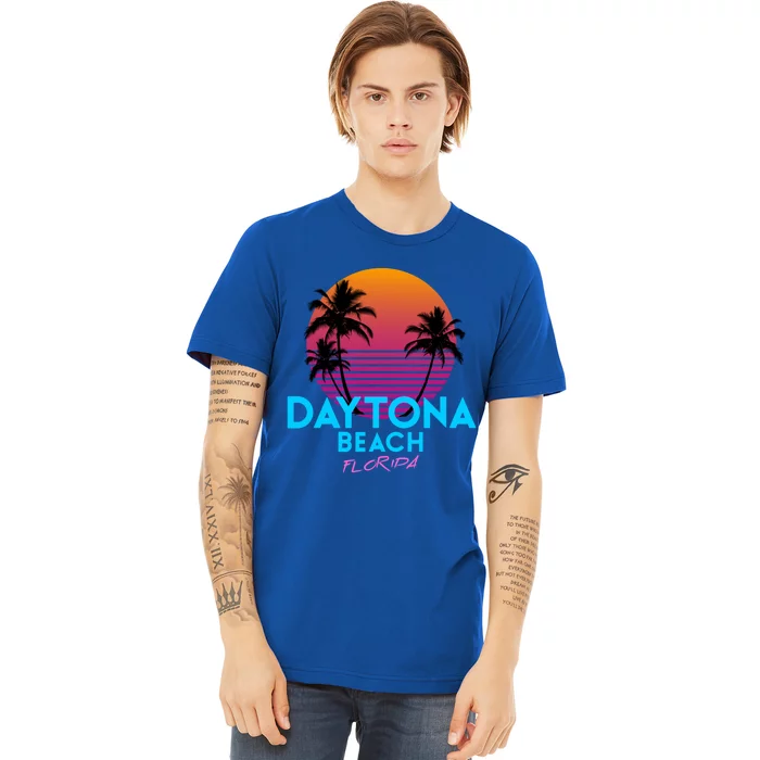 Daytona Beach Florida Retro 80s Gift Premium T-Shirt