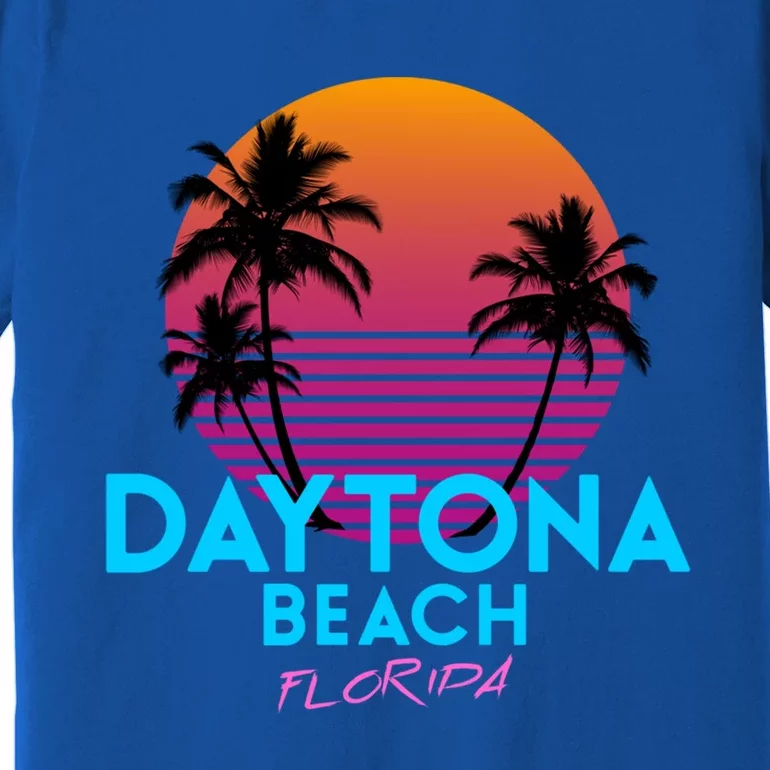 Daytona Beach Florida Retro 80s Gift Premium T-Shirt