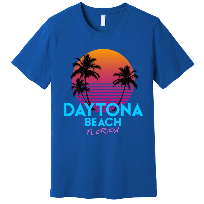 Daytona Beach Florida Retro 80s Gift Premium T-Shirt