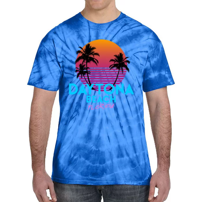 Daytona Beach Florida Retro 80s Gift Tie-Dye T-Shirt