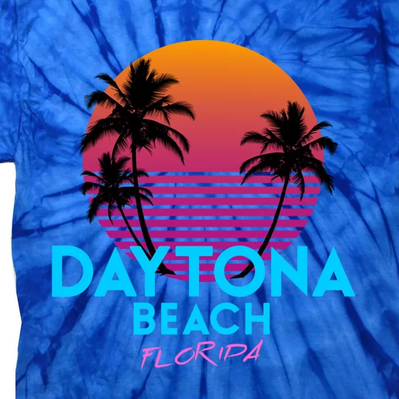 Daytona Beach Florida Retro 80s Gift Tie-Dye T-Shirt