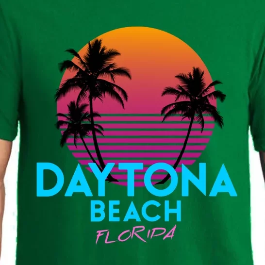 Daytona Beach Florida Retro 80s Gift Pajama Set