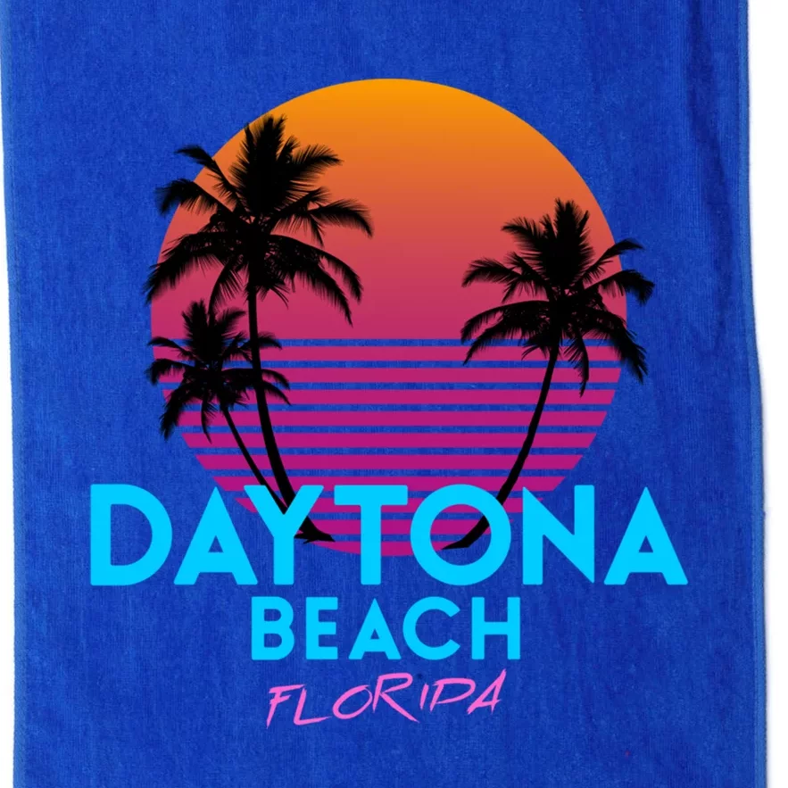 Daytona Beach Florida Retro 80s Gift Platinum Collection Golf Towel