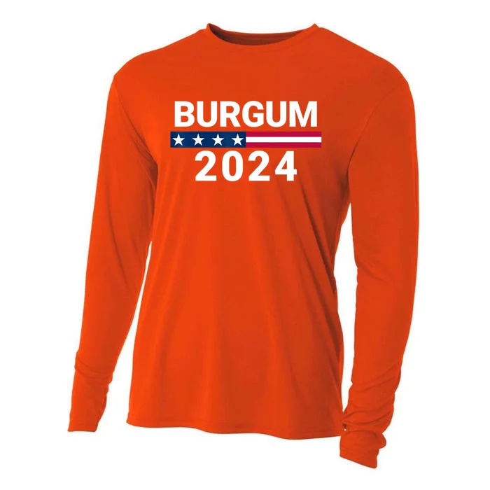 Doug Burgum For President 2024 Election Cooling Performance Long Sleeve Crew