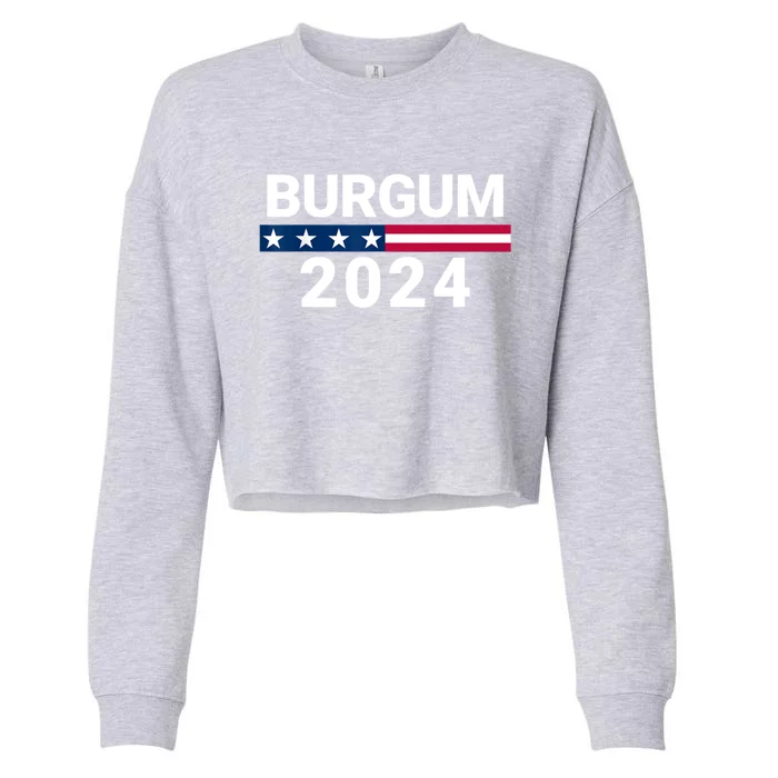 Doug Burgum For President 2024 Election Cropped Pullover Crew