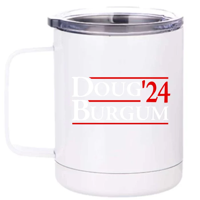 Doug Burgum For America 2024 Front & Back 12oz Stainless Steel Tumbler Cup