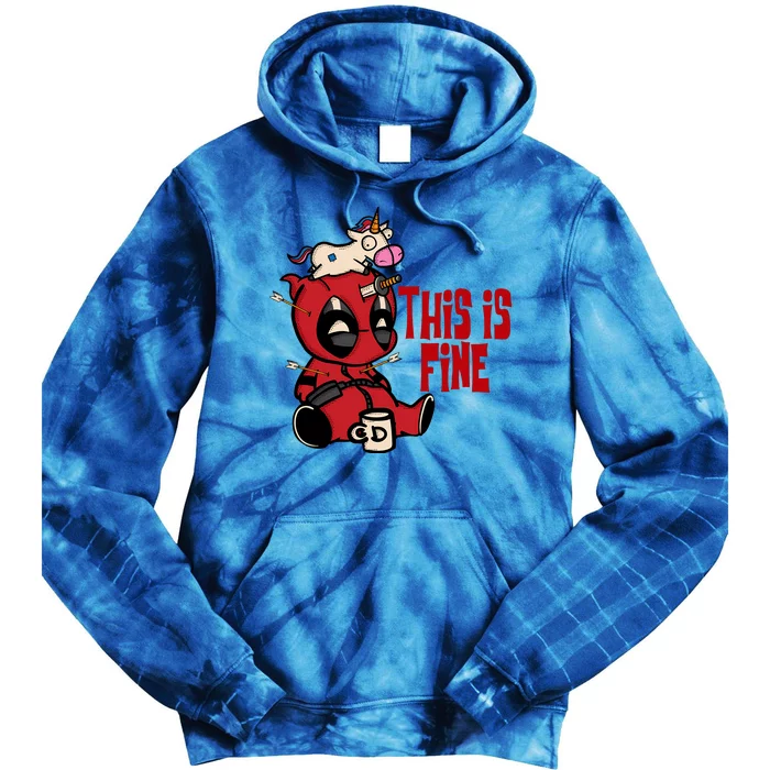 Dead But Fine Tie Dye Hoodie