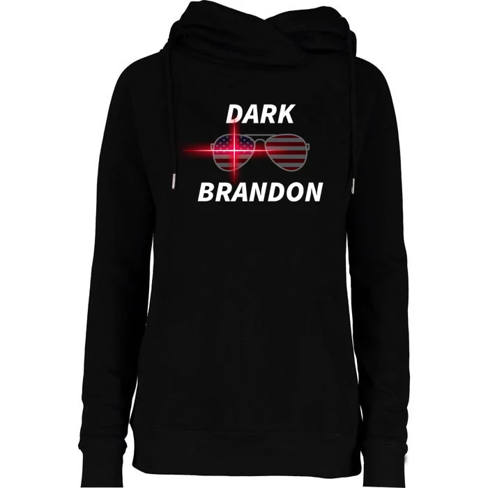 Dark Brandon | Funny Pro Biden Cool American Sunglasses Womens Funnel Neck Pullover Hood