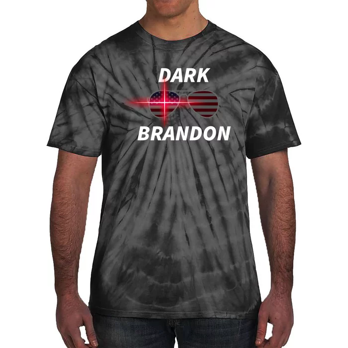 Dark Brandon | Funny Pro Biden Cool American Sunglasses Tie-Dye T-Shirt