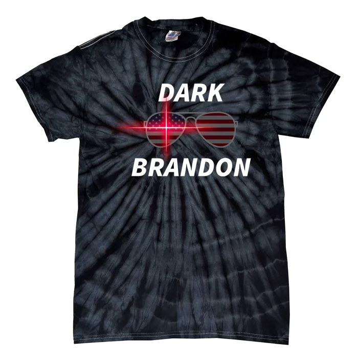 Dark Brandon | Funny Pro Biden Cool American Sunglasses Tie-Dye T-Shirt