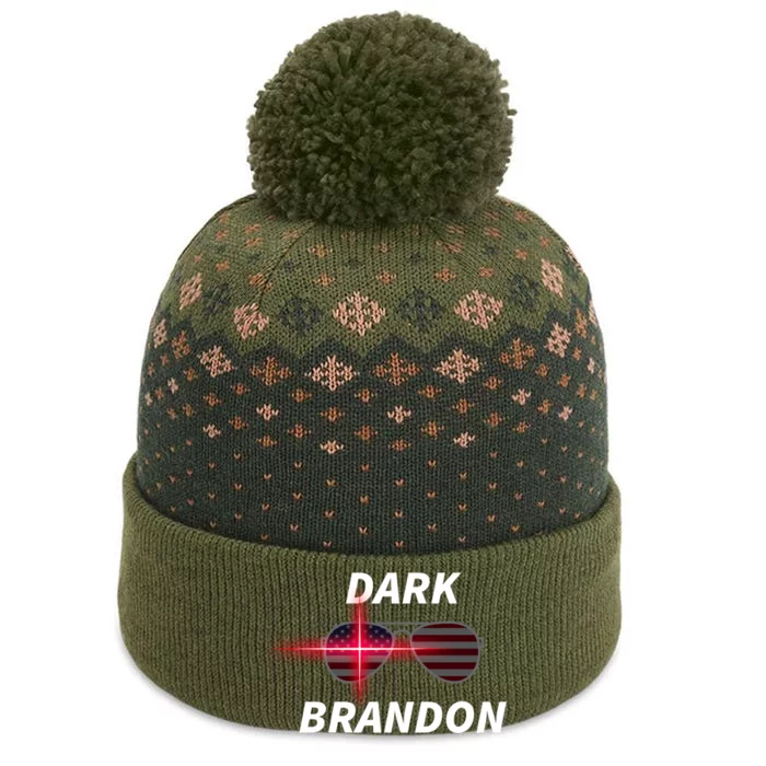 Dark Brandon | Funny Pro Biden Cool American Sunglasses The Baniff Cuffed Pom Beanie