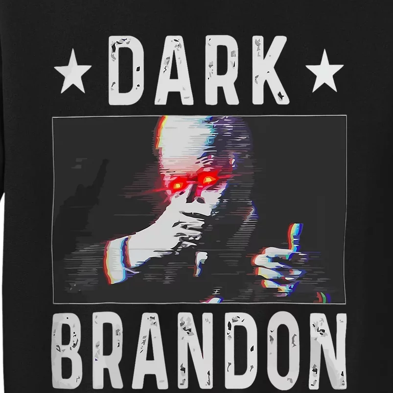 Dark Brandon Funny Biden Saving America Flag Political Sweatshirt